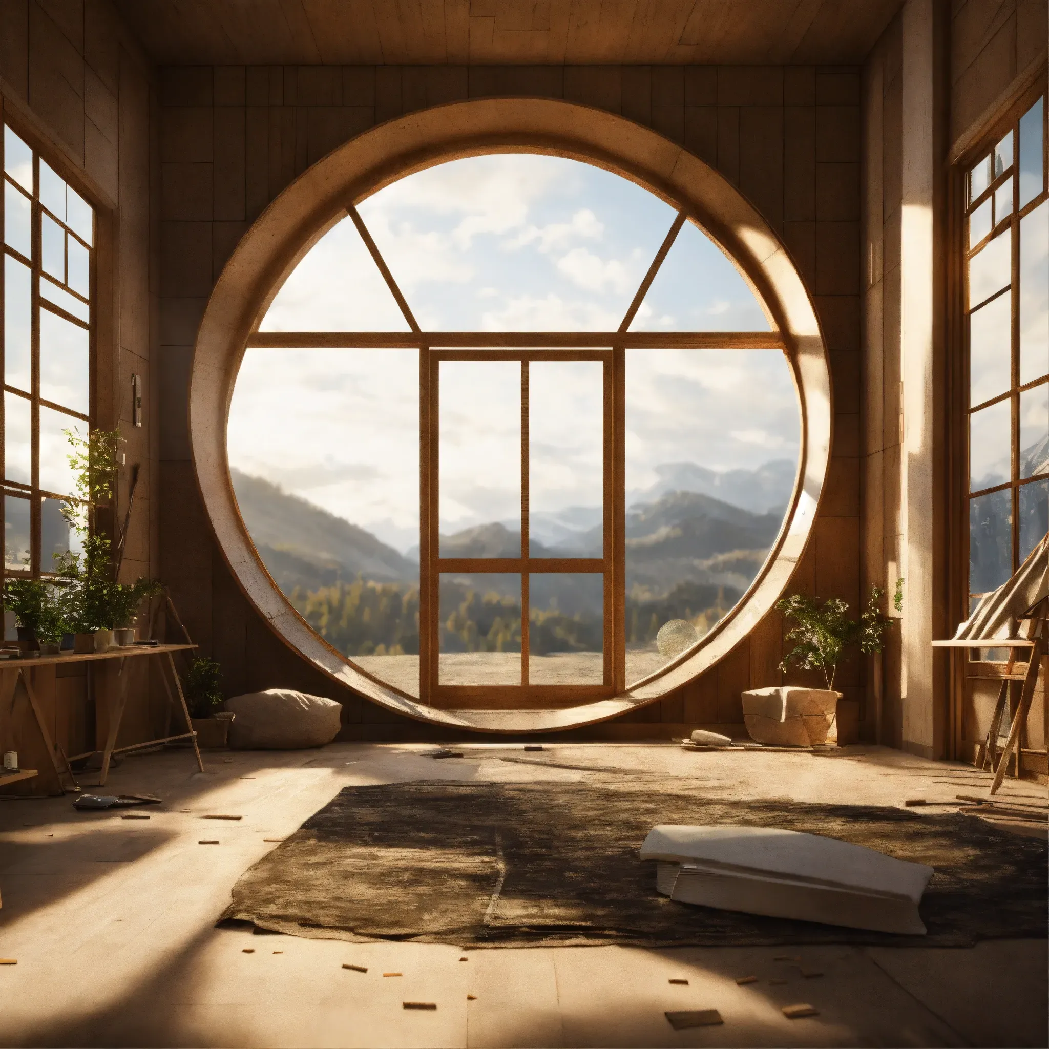 Animated cross-section diagram of window layers